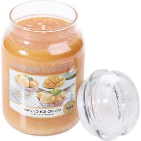 YANKEE CANDLE by Yankee Candle MANGO ICE CREAM SCENTED LARGE JAR 22 OZ