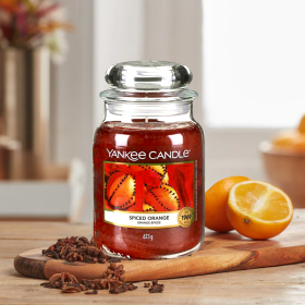 YANKEE CANDLE by Yankee Candle SPICED ORANGE SCENTED LARGE JAR 22 OZ