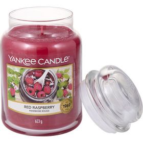 YANKEE CANDLE by Yankee Candle RED RASPBERRY SCENTED LARGE JAR 22 OZ