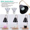 Electric Wax Melt Warmer Lamp Dimmable Fragrance Candle Melt Lantern Metal Iron Decorative Melter Light with 2 GU10 Bulbs