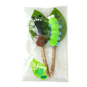 Cat Play Molar Rod Cat Toy Pet Supplies (Option: Green Insect Ant Suit-About 16g)