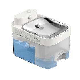 Water Fountain Automatic Loop Water Filtration Cat-related Products (Option: White-25x19x19CM)