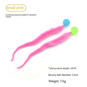 Pet Cat Elastic Ball Interactive Toy (Option: Luminous Pink-Small-2PCS)