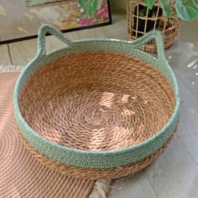 Four Seasons Universal Rattan Cat Nest (Option: Green Bare Nest-M)